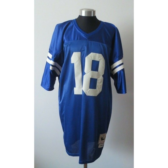 RARE MITCHELL & NESS 1989 MISPRINTMANNING #18 THROWBACK-MADE IN USA SZ 58